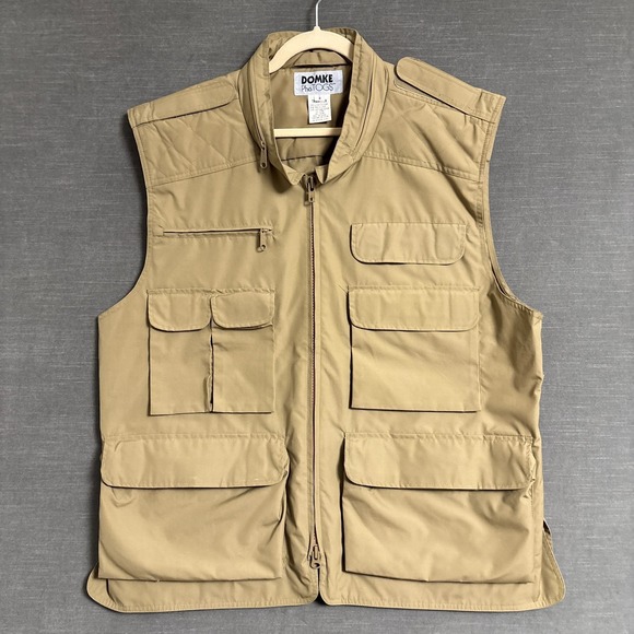 Vintage Domke PhoTOGS Utility Cargo Vest Full Zip Photography 3XL Traveler Hood